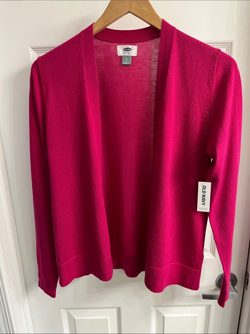 NWT Old Navy Women's Open Front Cardigan Sweater - Fuchsia Pink